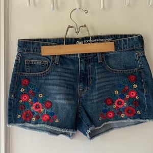 Embroidered shorts